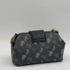 Coach Double Frame Bag 19 in Signature Canvas with Horse and Carriage Print. - image 400