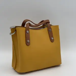 PRADA SAFFIANO MONOCHROME BAG YELLOW LEATHER - image 73