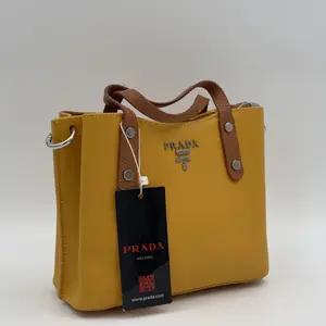 PRADA SAFFIANO MONOCHROME BAG YELLOW LEATHER - image 72