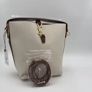 Saint Laurent Le 37 Canvas Bucket Bag - image 164