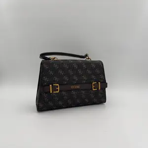 GUESS Sestri Logo Top Handle Flap Bag - image 329