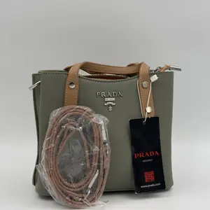 PRADA SAFFIANO MONOCHROME BAG GREEN LEATHER - image 68