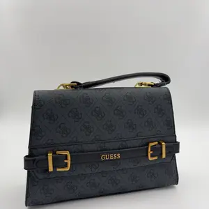 GUESS Sestri Logo Top Handle Flap Bag - image 337