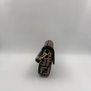 Brown Zucca Print Canvas Baguette Crossbody Bag - image 134