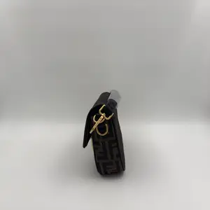 Baguette Mini Brown FF jacquard fabric bag - image 140