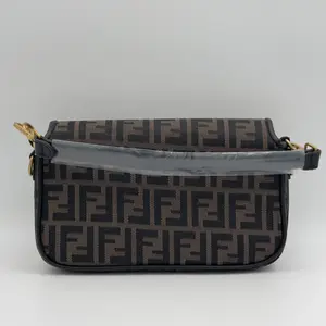 Baguette Mini Brown FF jacquard fabric bag - image 142