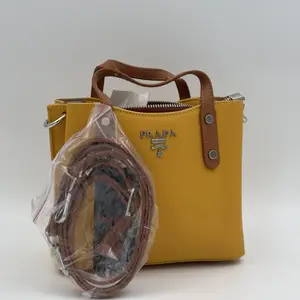 PRADA SAFFIANO MONOCHROME BAG YELLOW LEATHER - image 74