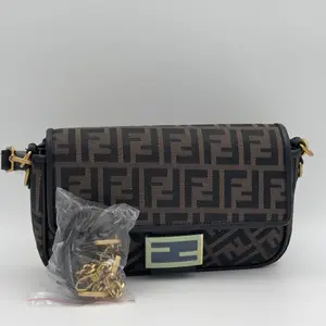 Baguette Mini Brown FF jacquard fabric bag - image 143