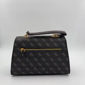 GUESS Sestri Logo Top Handle Flap Bag - image 332