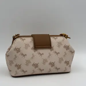 Coach Double Frame Bag 19 in Signature Canvas with Horse and Carriage Print. - image 394