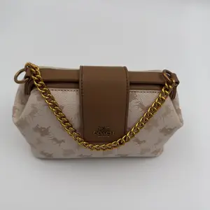 Coach Double Frame Bag 19 in Signature Canvas with Horse and Carriage Print. - image 393