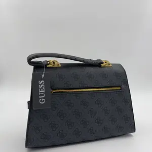 GUESS Sestri Logo Top Handle Flap Bag - image 338