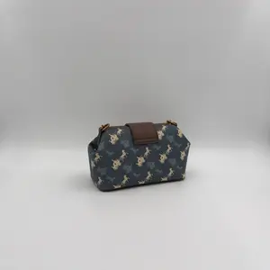 Coach Double Frame Bag 19 in Signature Canvas with Horse and Carriage Print. - image 391