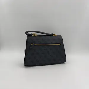 GUESS Sestri Logo Top Handle Flap Bag - image 335