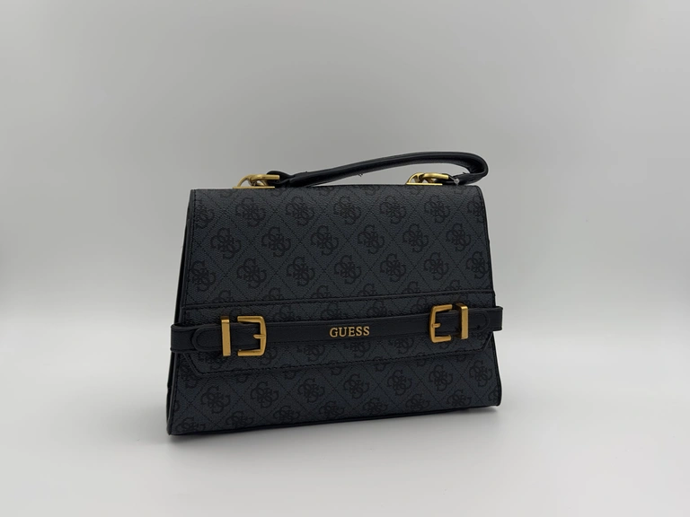 GUESS Sestri Logo Top Handle Flap Bag
