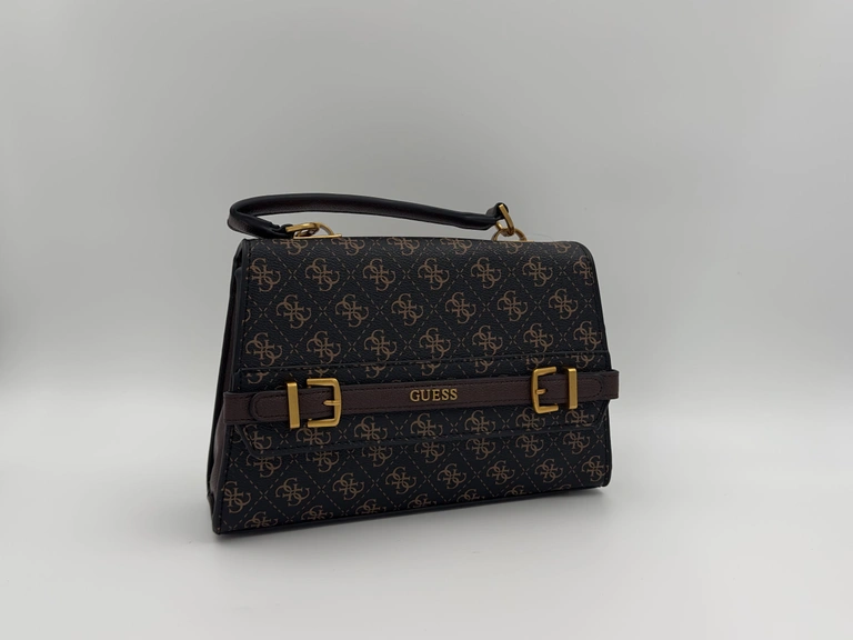 GUESS Sestri Logo Top Handle Flap Bag