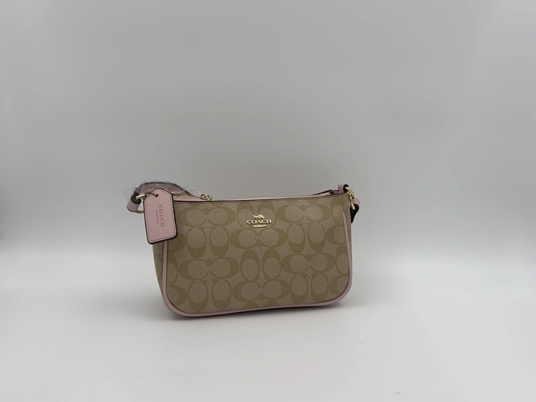 Coach Top Handle Pouch in Signature Canvas