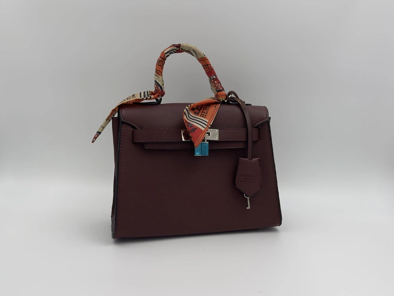 Hermès Kelly Sellier 25 Rouge Sellier Epsom Palladium Hardware